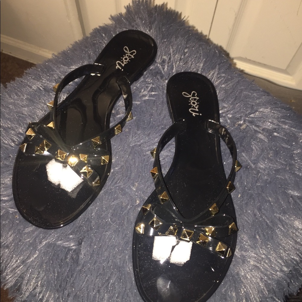 Women’s Jelly Studded Flip Flops